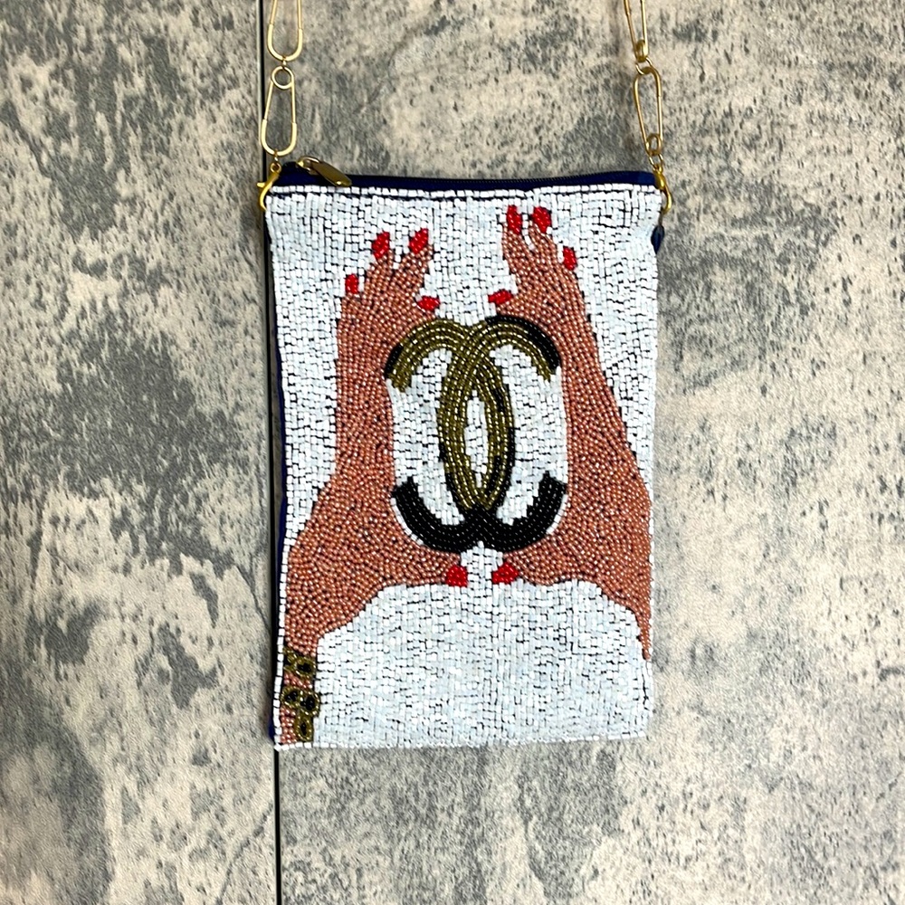 Beaded Crossbody Bag